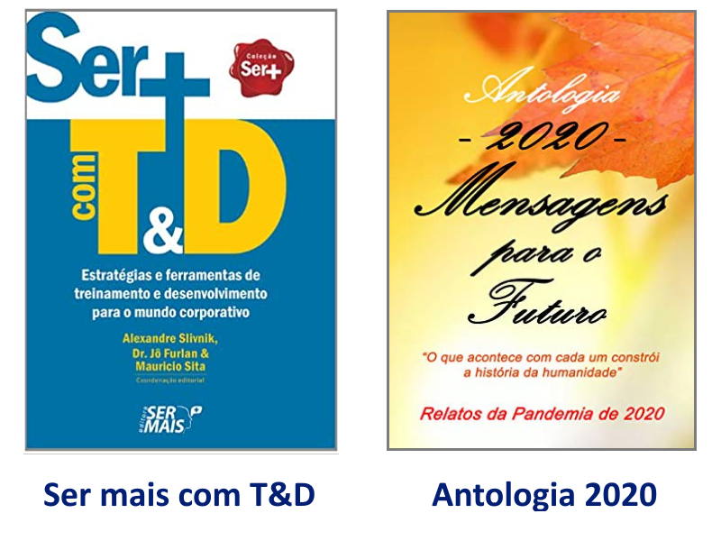 Outros livros de Joao Carlos Rocha miniaturas das capas Ser Mais com TeD e Antologia 2020